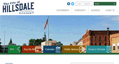 Desktop Screenshot of cityofhillsdale.org